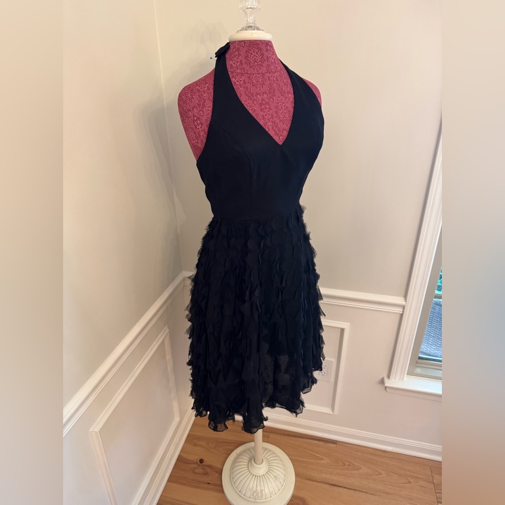 White House Black Market Black Halter Dress